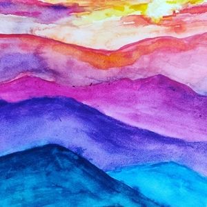 Watercolor painting original not a print